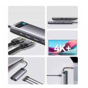 هاب 9 پورت باسئوس USB-C مدل WKWG060013